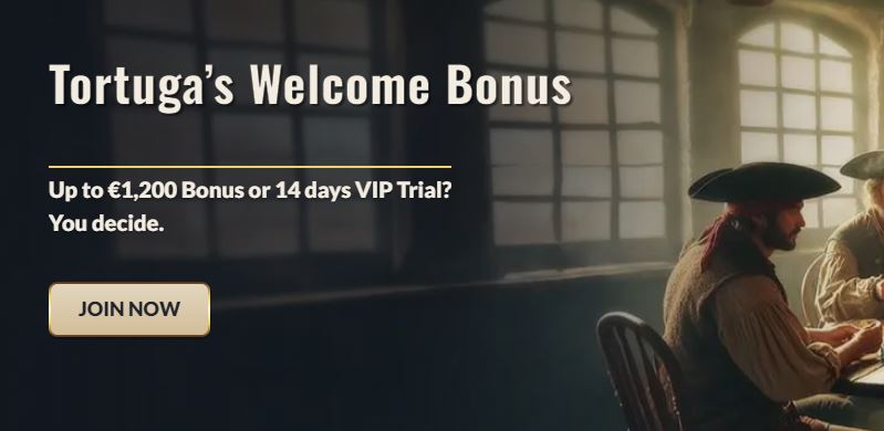 Welcome bonus in Tortuga Casino